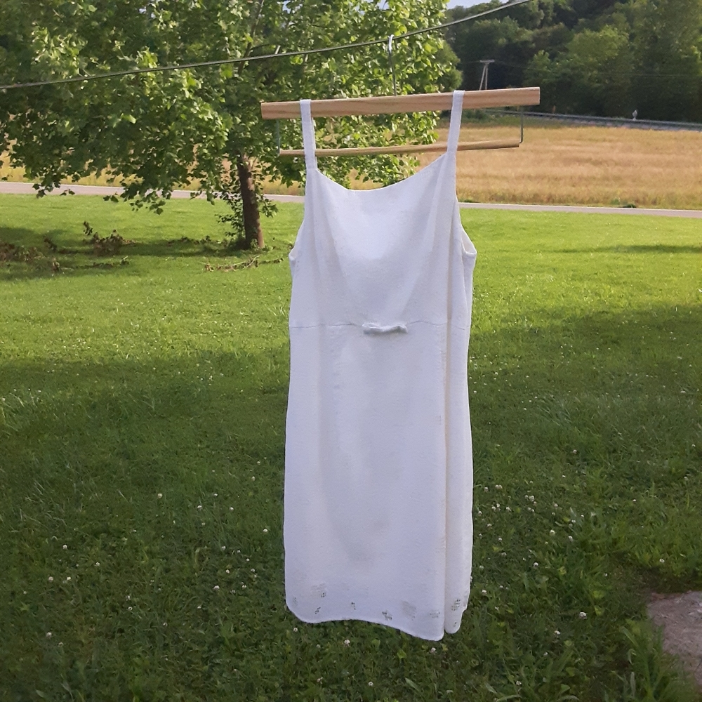 White vintage dress from Rampage Clothing Co.